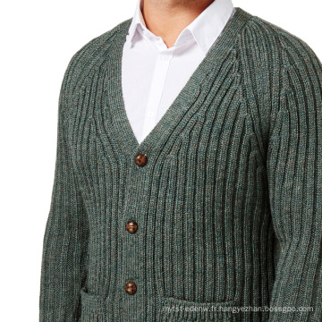 15JW0310 moins cher Mode hommes bouton fermer cardigan